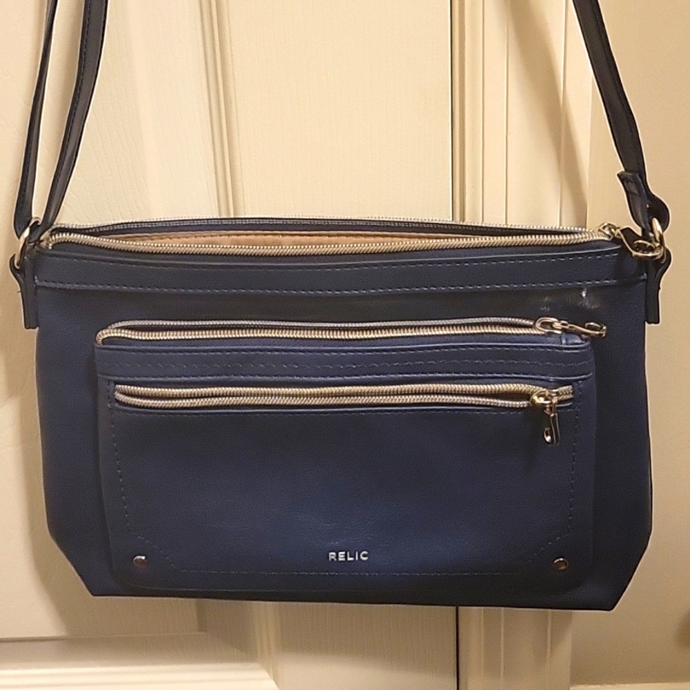 Relic by Fossil Evie Crossbody Navy Blue Bag